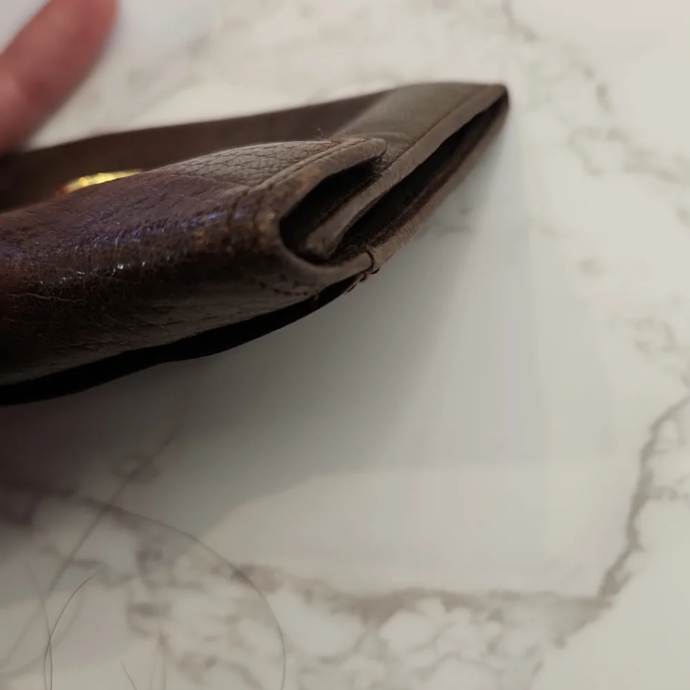 Authentic Christian Dior Vintage Leather Brown Coin Purse - Picture 10 of 10